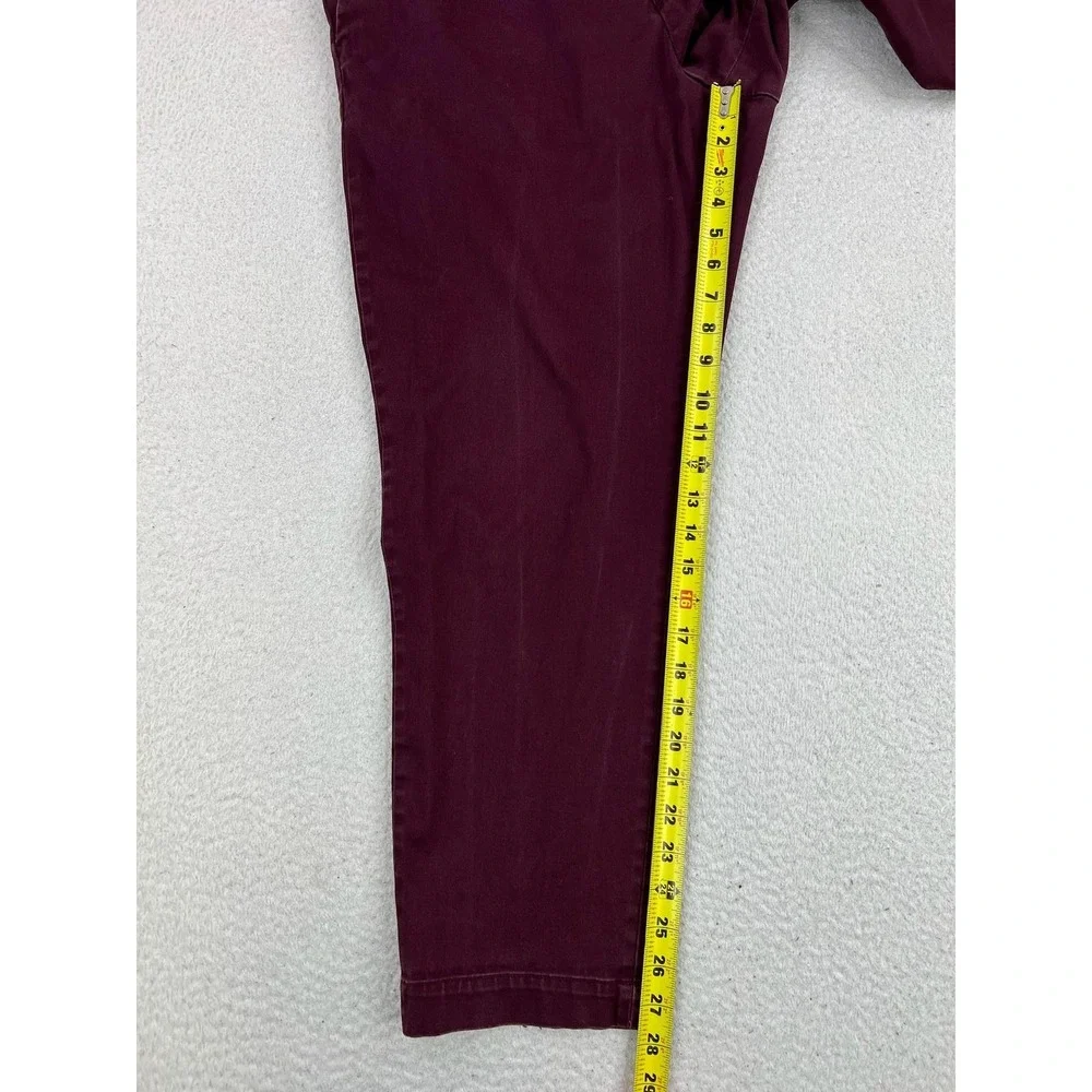 Banana Republic Pants Mens 36x30 Red Tapered Rapid Movement Chino Stretch Casual
